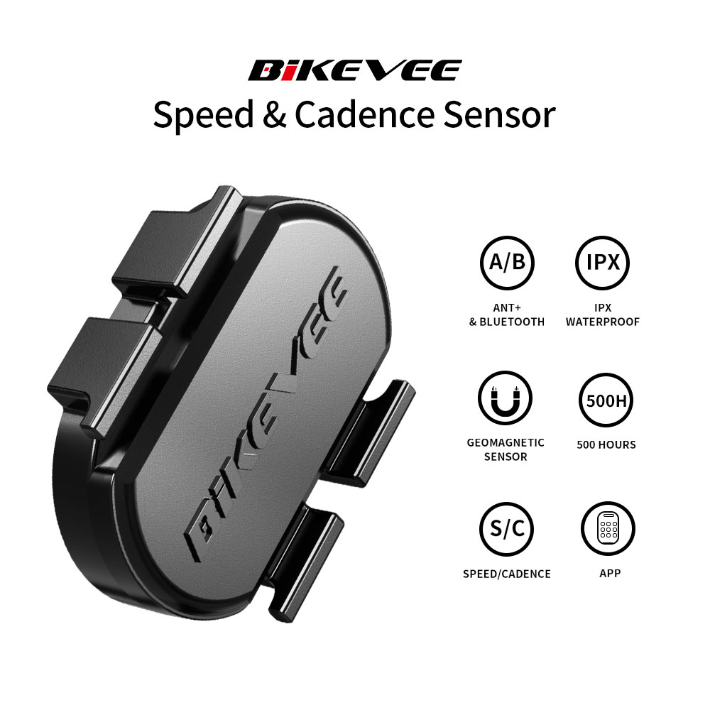 Cycling Zwift - Bikevee ユニバーサル ケイデンス＆スピードセンサー サイクリング用 ワイヤレス Bluetooth