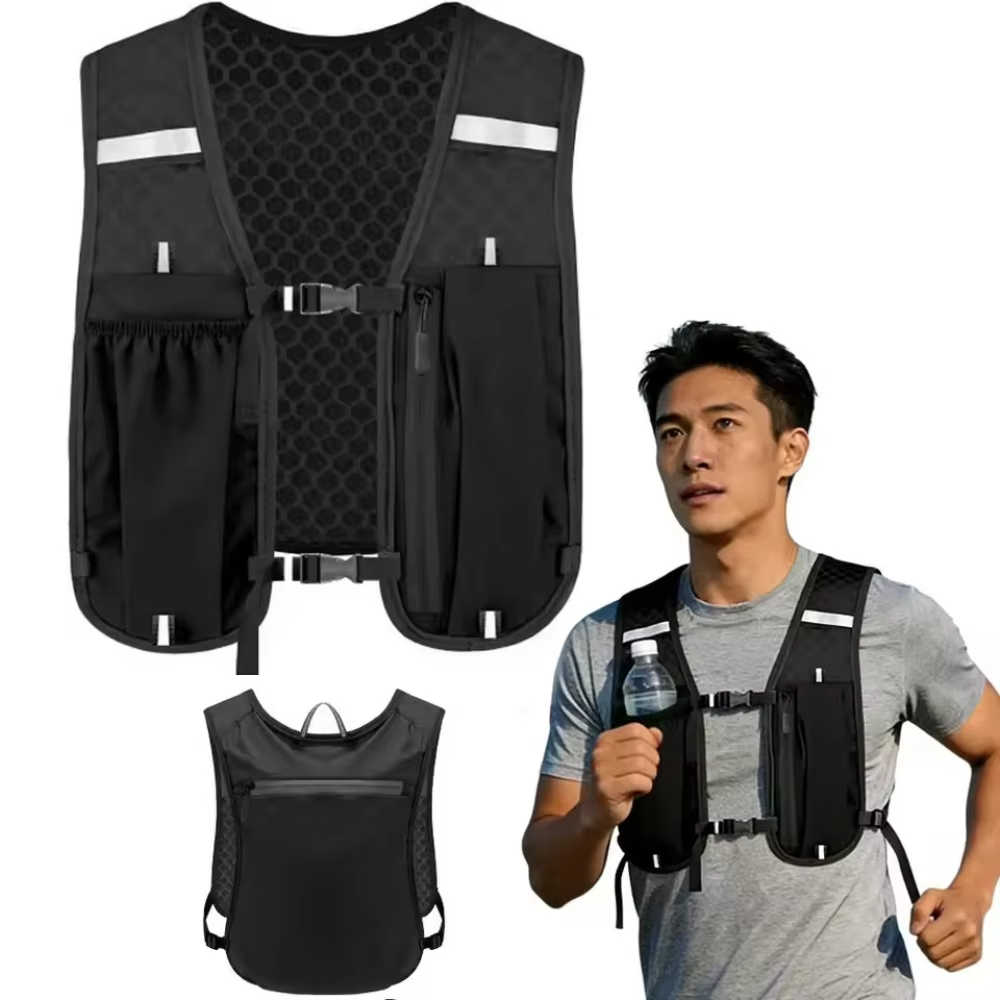Cycling Gear Vest - 2026年版 ランニングハイドレーションベスト（男女兼用）、防水性、通気性、ランニング、ハイキング、サイクリング、トレイル、マラソン用バックパック