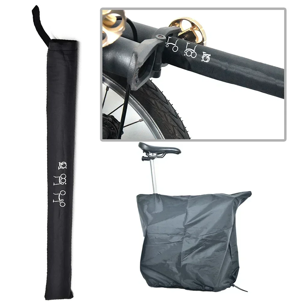 Ultra Cycling Gear - 自転車フレーム隠しダストカバーブロンプトン用超薄型ダストカバー収納袋付き折りたたみ自転車サイクリング保護具