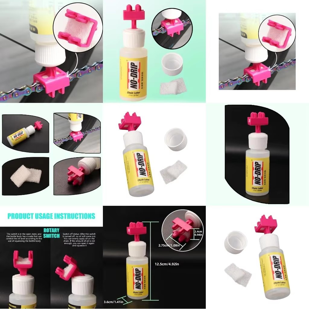 Bicycle Chain Lubricant - 1 セット自転車オイル潤滑剤ドリップフリーチェーンオイラーチェーンオイルブラッシングチェーンオイルボトルアウトドアツール自転車メンテナンスライディング