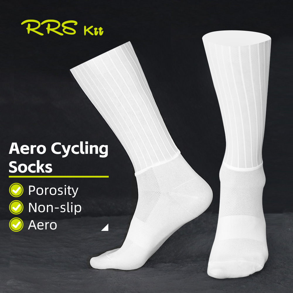 Cycling Gear - Rrskit 夏サイクリング空力ソックス TPU 滑り止め耐摩耗性通気性アウトドアランニングサイクリングギアユニセックスソックス