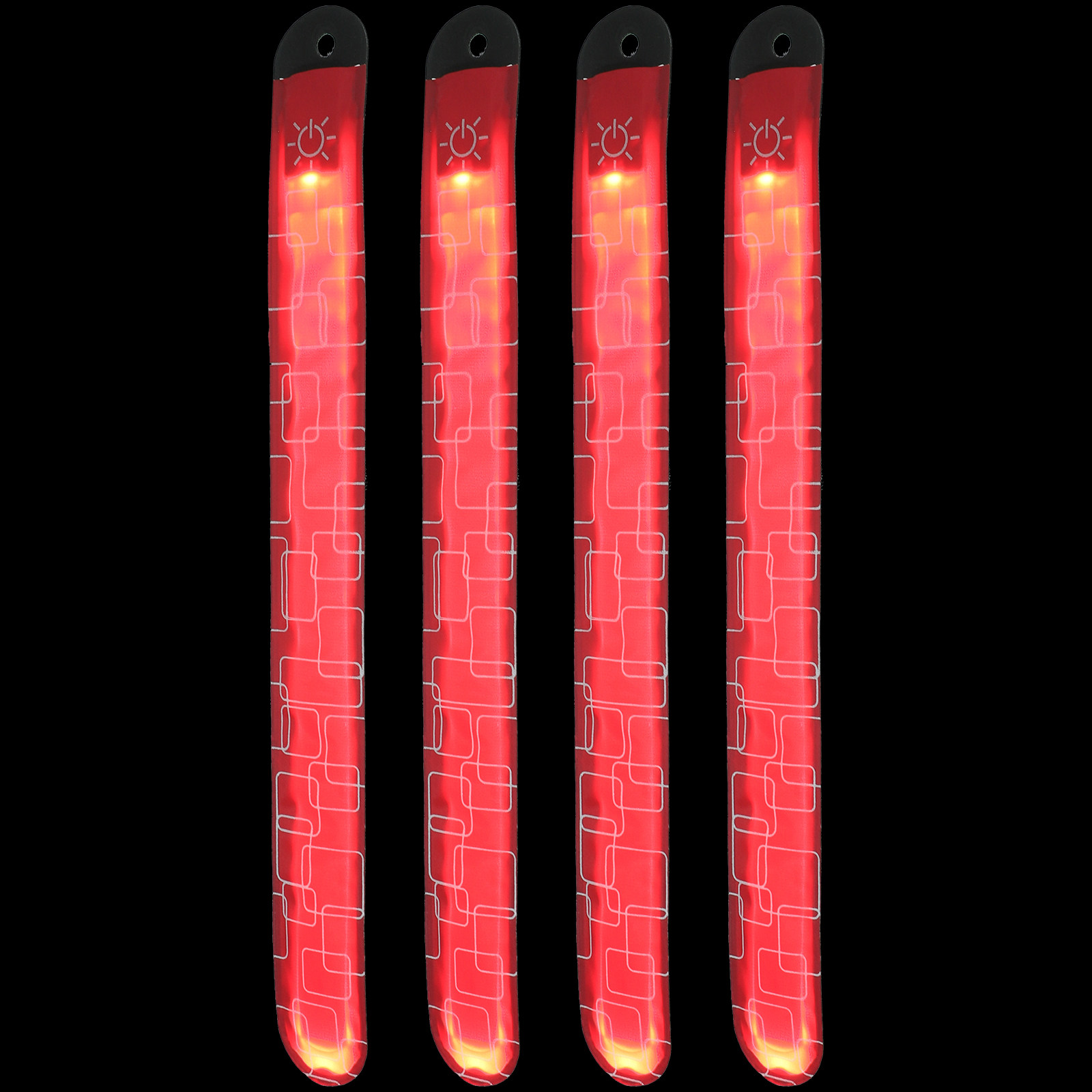 Ultra Cycling Gear - 4 個の LED 馬足首バンド超明るい調整可能な反射ラップ、夜間乗馬、ハイキング、ランニング、サイクリング、乗馬用品用