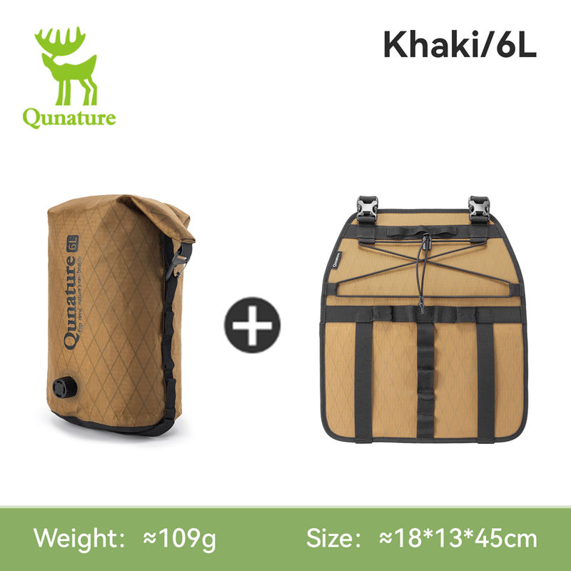 Cycling Gear Weather - Qunature 6/12L バイクパッキングバッグ 完全防水圧縮サック 軽量 全天候型