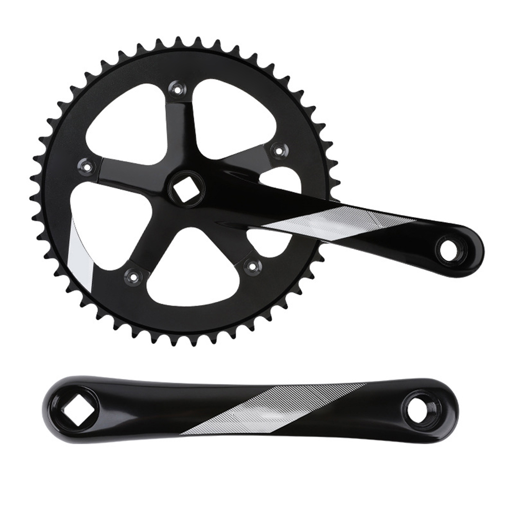 Fixed Gear Cycling Kit - 7075アルミニウム合金製170mmクランクセット、BCD130mm、内幅120mm、固定ギアキット用自転車修理・サイクリングアップグレード