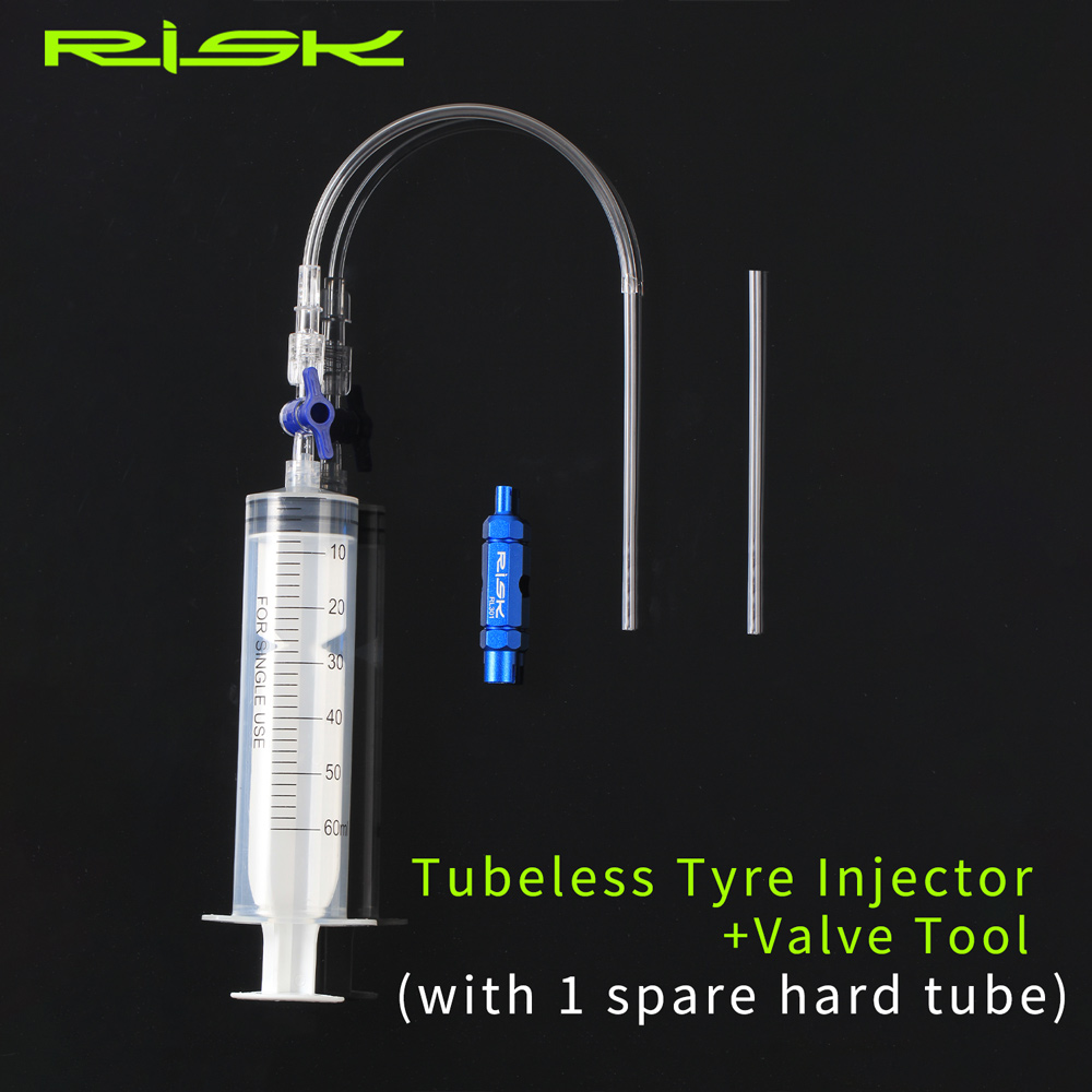 Tubeless Tire Sealant - リスクチューブレスタイヤインジェクター自転車シーラント注入ツール Mtb ロードバイクアクセサリーバルブツール RL225