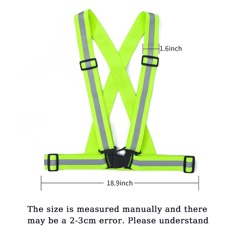 反射安全ベスト - 高視認性ベスト、調節可能なストラップ付き - Reflective Cycling Vest のレビューと価格