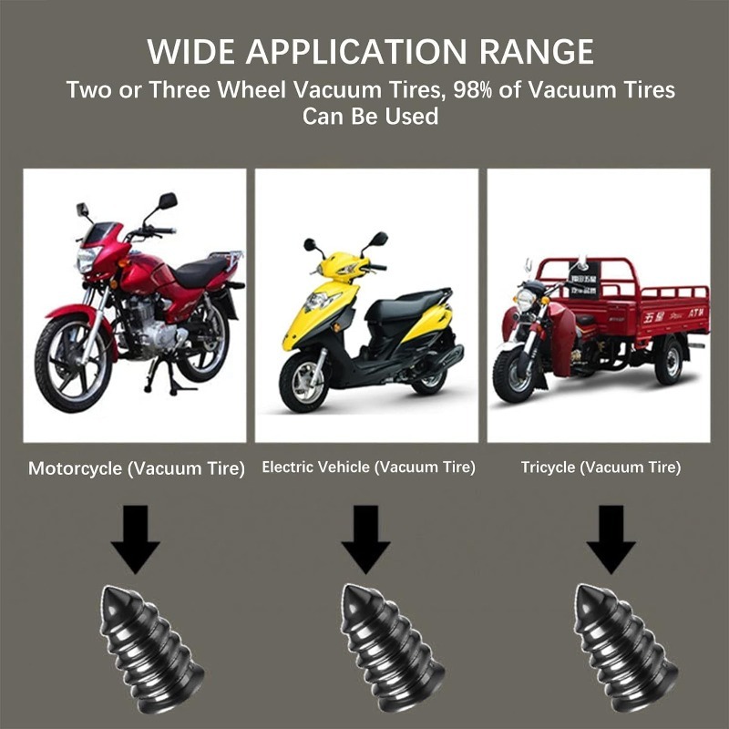 タイヤ用ゴムスタッド、40個入りゴムタイヤ修理スタッド、チュ - Tubeless Tire Sealant のレビューと価格
