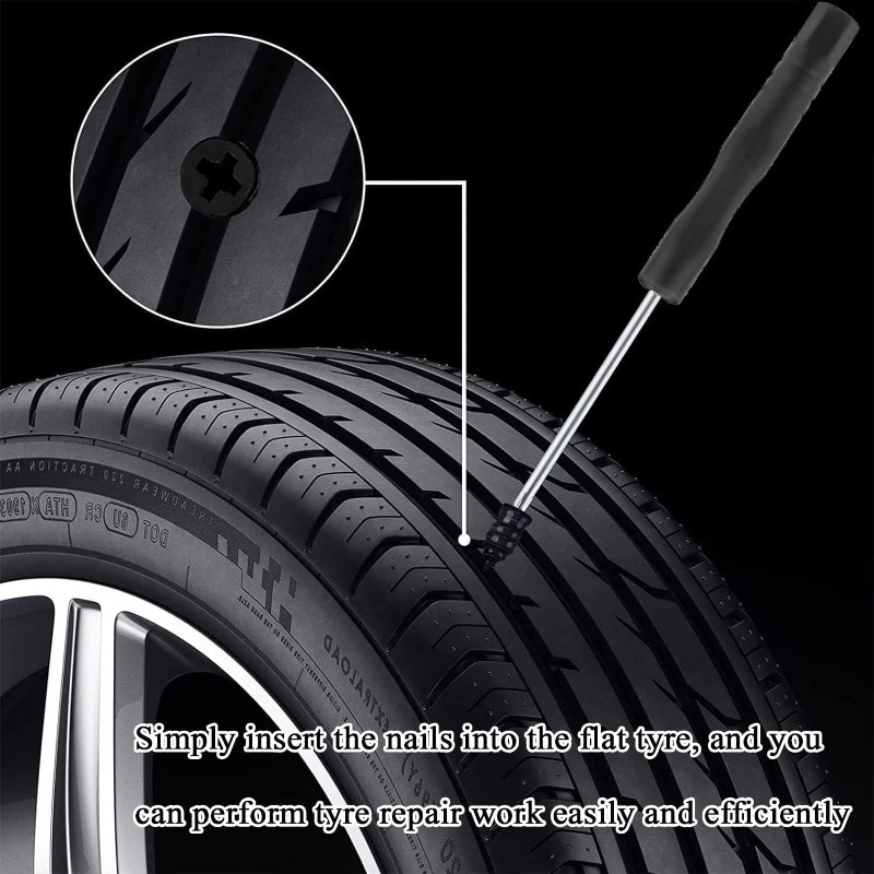 タイヤ用ゴムスタッド、40個入りゴムタイヤ修理スタッド、チュ - Tubeless Tire Sealant のレビューと価格