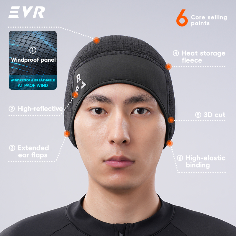 EVR 冬用サイクリングハット 防風防寒 サーマルイヤーカバ - Cycling Gear Weather のレビューと価格