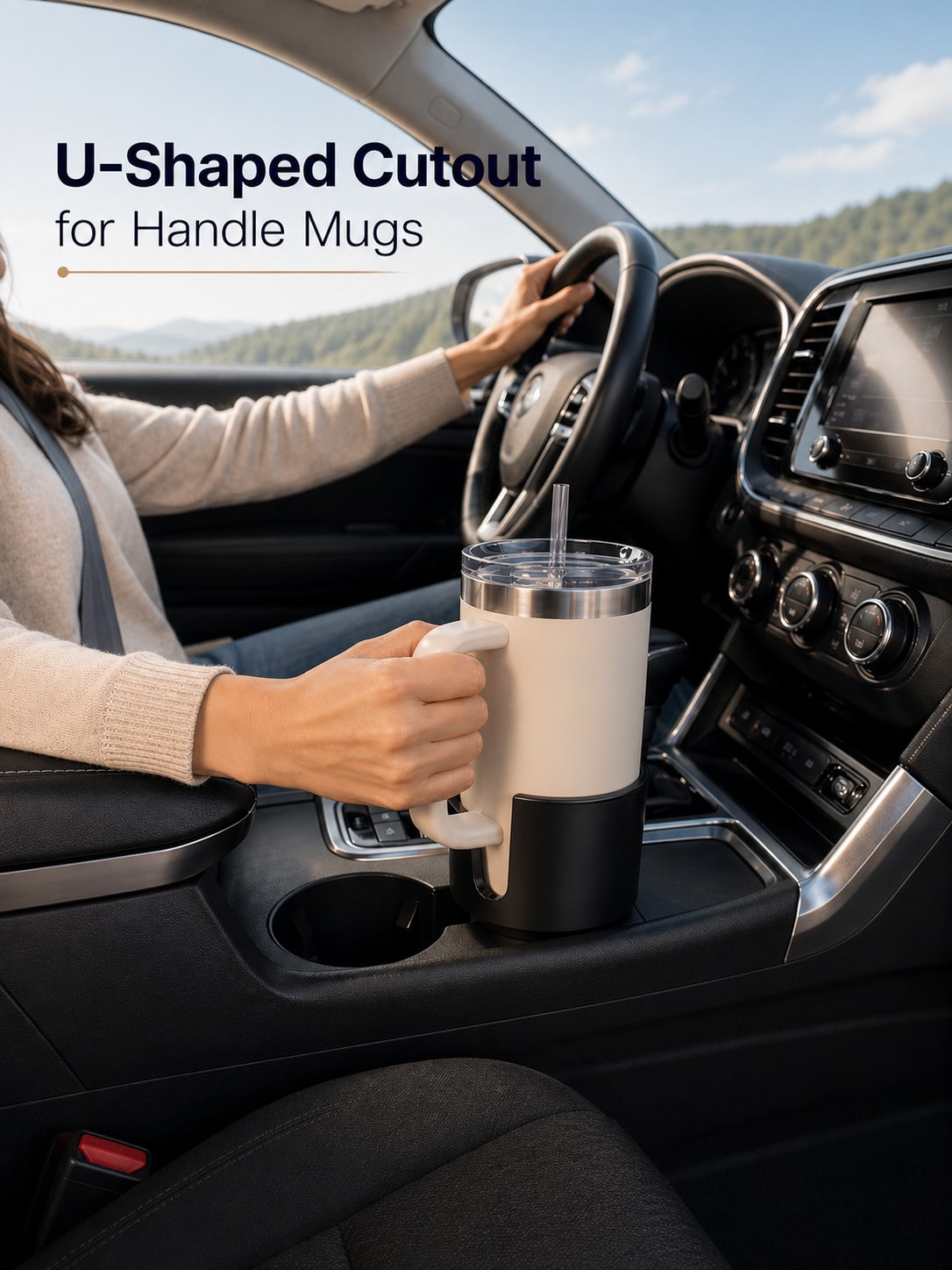 車用カップホルダーエキスパンダーアダプター（32-40オンス - Water Bottle Holder のレビューと価格