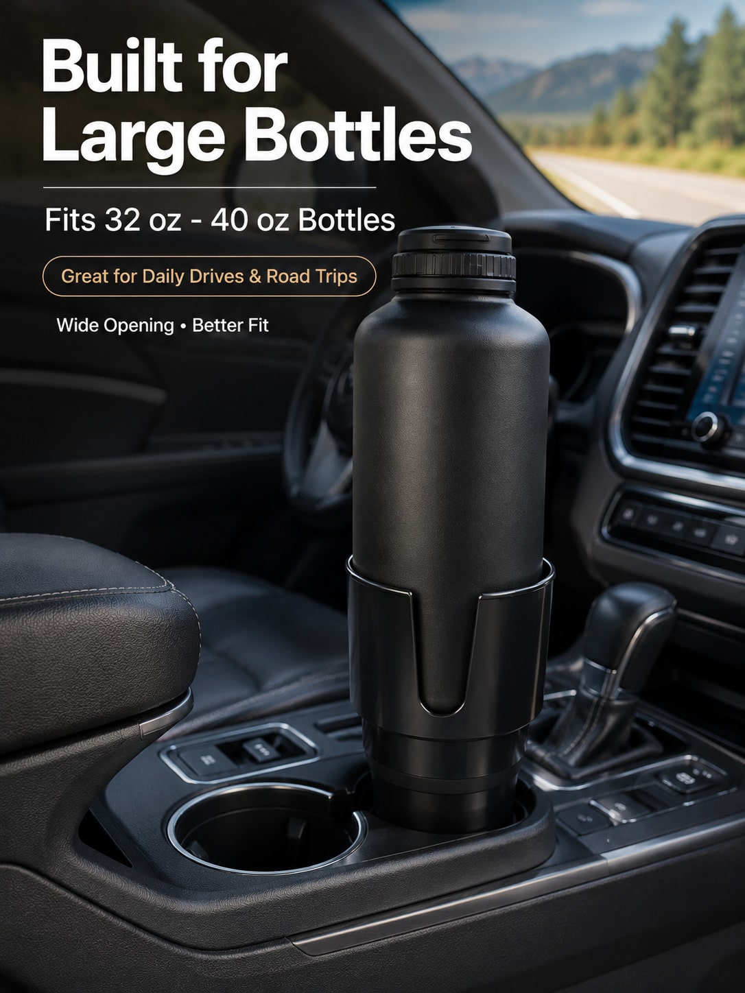 車用カップホルダーエキスパンダーアダプター（32-40オンス - Water Bottle Holder のレビューと価格