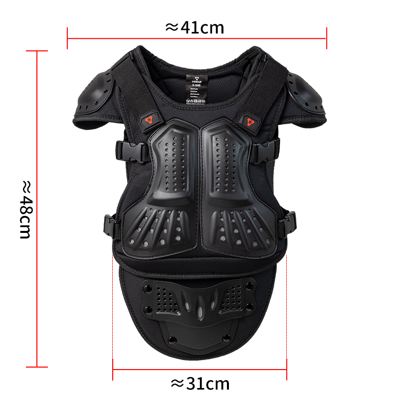 子供用バイク乗車用ボディアーマー キッズモトクロスバックベス - Cycling Gear Vest のレビューと価格