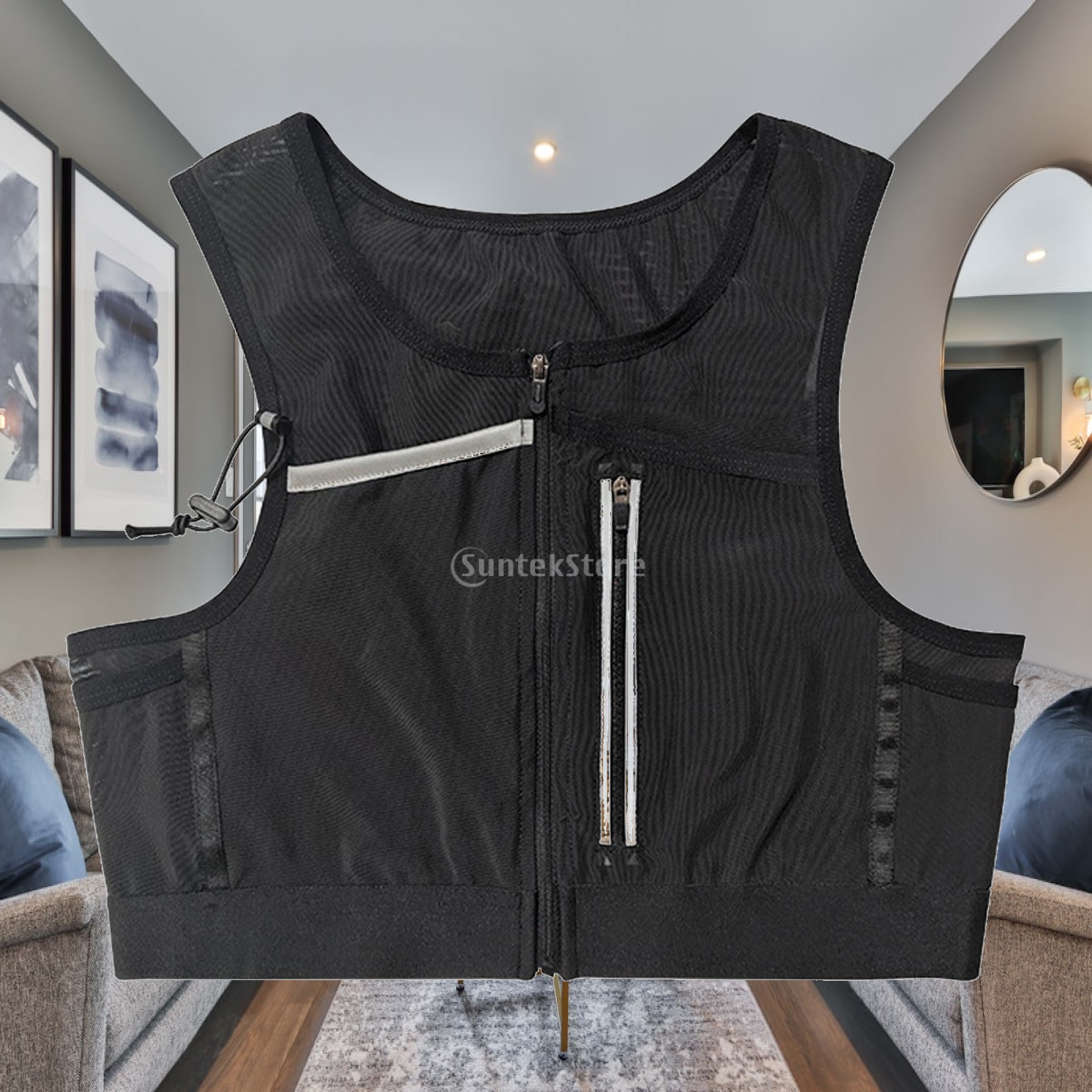 ランニングベストバッグ チェストパック 反射材付きスポーツバ - Reflective Cycling Vest のレビューと価格