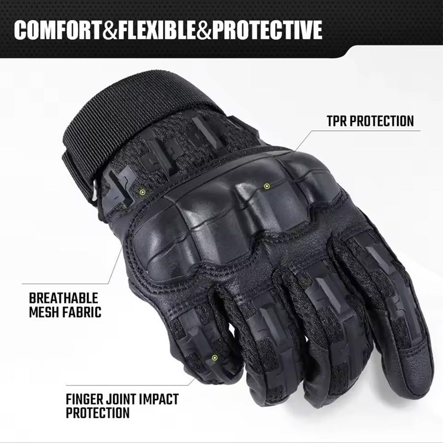 戦術的な手袋タッチスクリーンハードシェル屋外狩猟エアガン戦闘 - Cycling Gear Names のレビューと価格