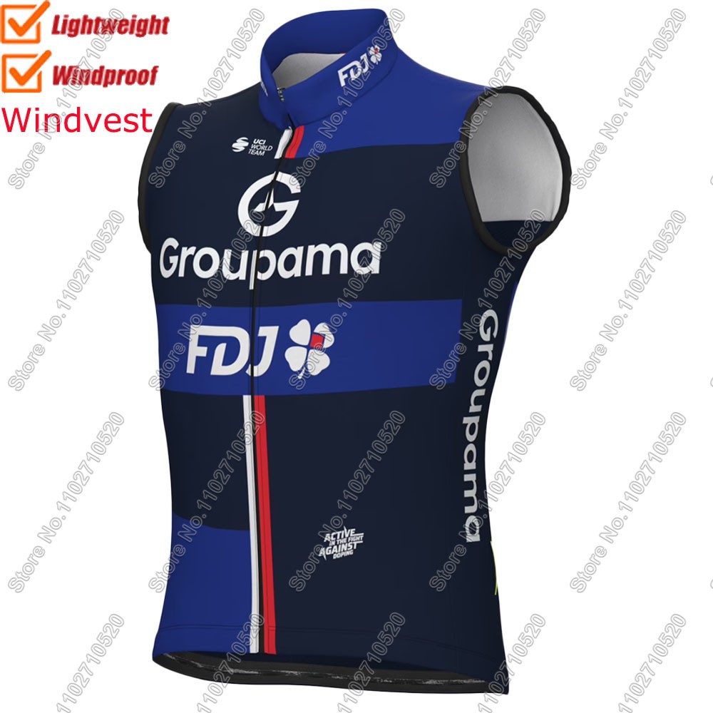 FDJ サイクリングベスト 2026 防風男性フランスツアー - Cycling Gear Vest のレビューと価格