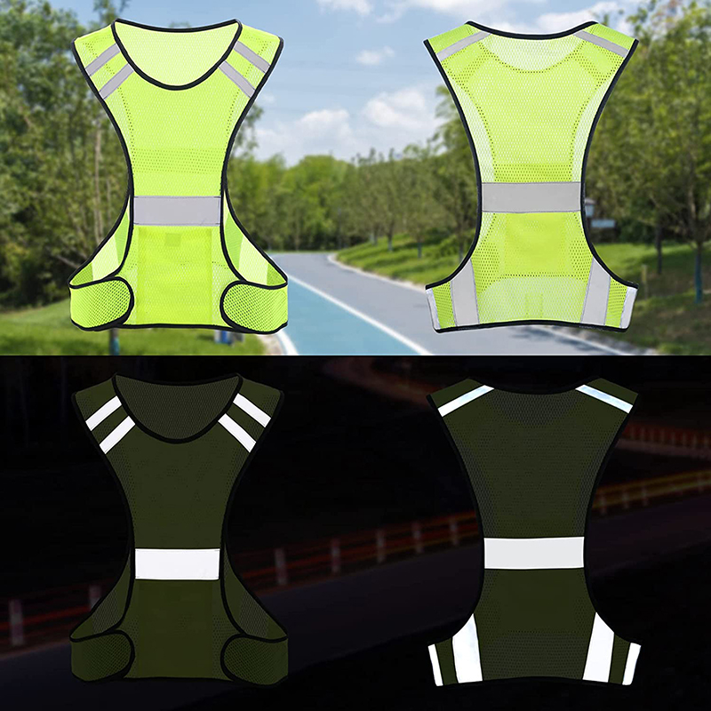 視認性の高い蛍光メッシュ反射安全ベスト、通気性のある軽量保護 - Reflective Cycling Vest のレビューと価格