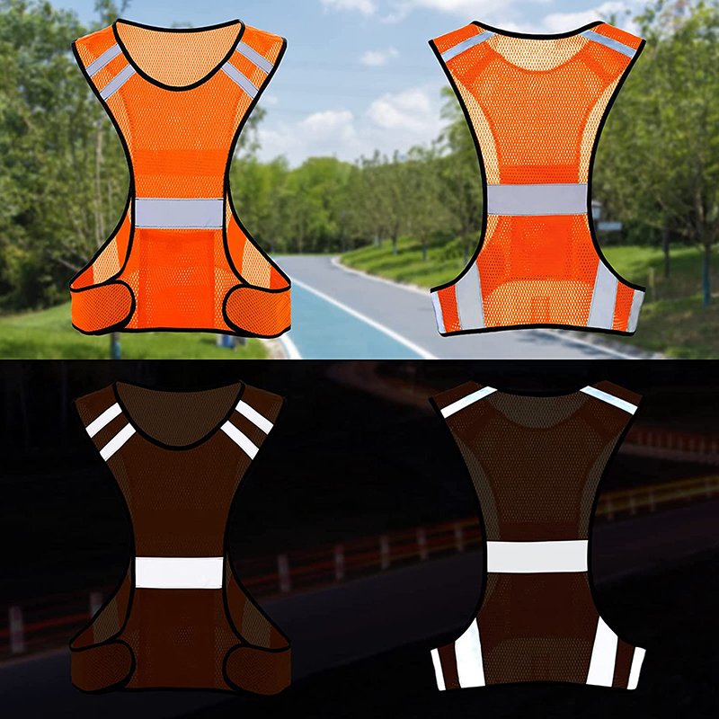 視認性の高い蛍光メッシュ反射安全ベスト、通気性のある軽量保護 - Reflective Cycling Vest のレビューと価格