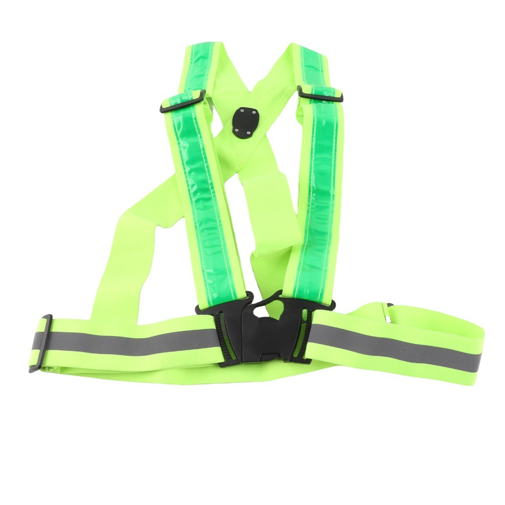 新しいポリエステル製LED安全ベスト、グリーンライト、USB - Reflective Cycling Vest のレビューと価格