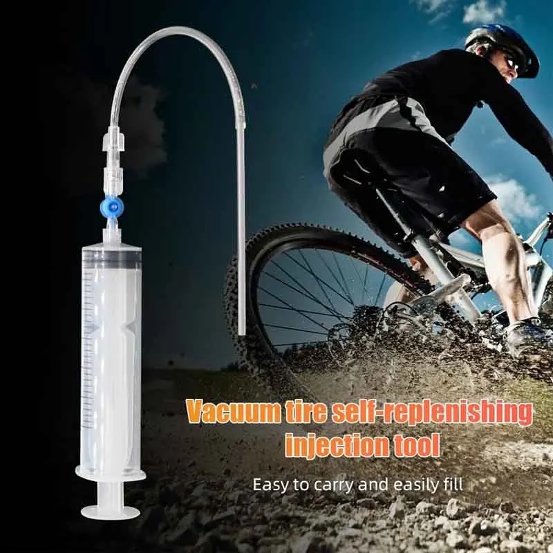 自転車用チューブレスタイヤシーラント注入ツール 60ml容量 - Tubeless Tire Sealant のレビューと価格