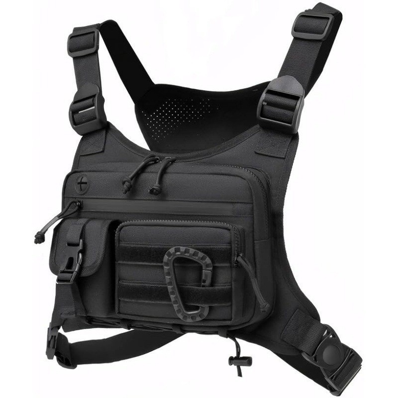 タクティカルチェストバッグ メンズベスト EDC 防水 盗難 - Cycling Gear Vest のレビューと価格