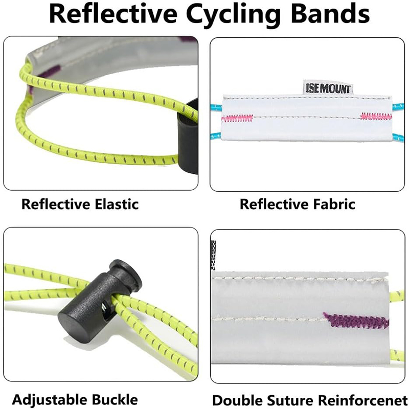 反射サイクリングパンツストラップ調節可能な自転車レッグクリッ - Cycling Gear のレビューと価格