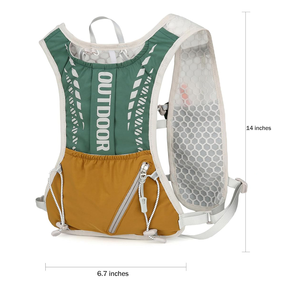 反射材付きランニングハイドレーションベスト、超軽量バックパッ - Reflective Cycling Vest のレビューと価格