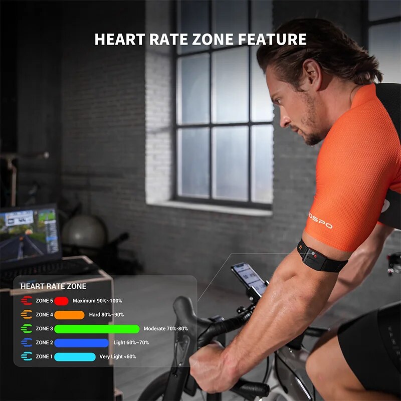 COOSPO HW9 アームバンド心拍数モニター HR ゾー - Cycling Zwift のレビューと価格
