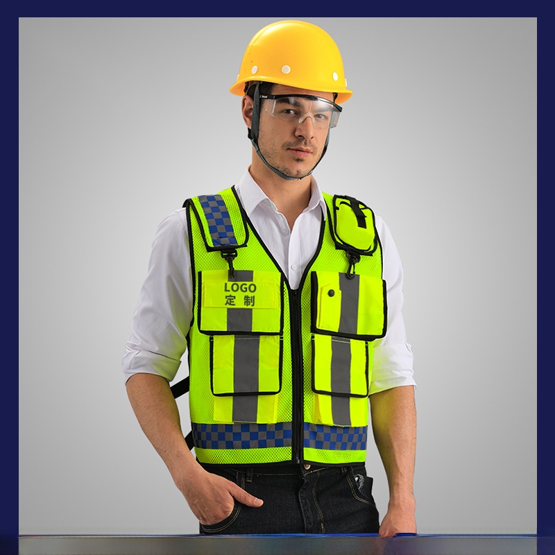 反射安全ベスト多機能ポケットメッシュ道路パトロールサイクリン - Reflective Cycling Vest のレビューと価格