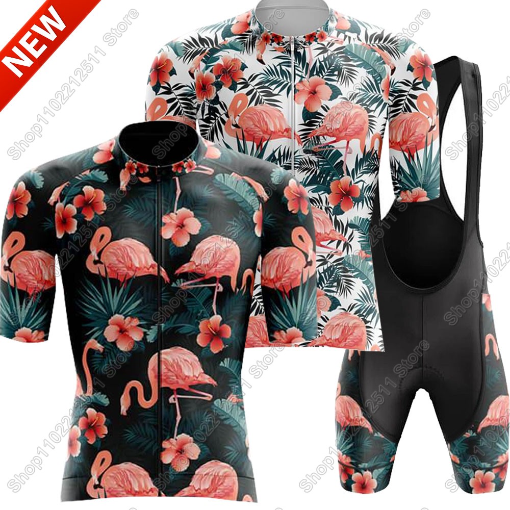 2025 フラミンゴサイクリングジャージセット自転車服男性夏 - Cycling Gear Brands のレビューと価格
