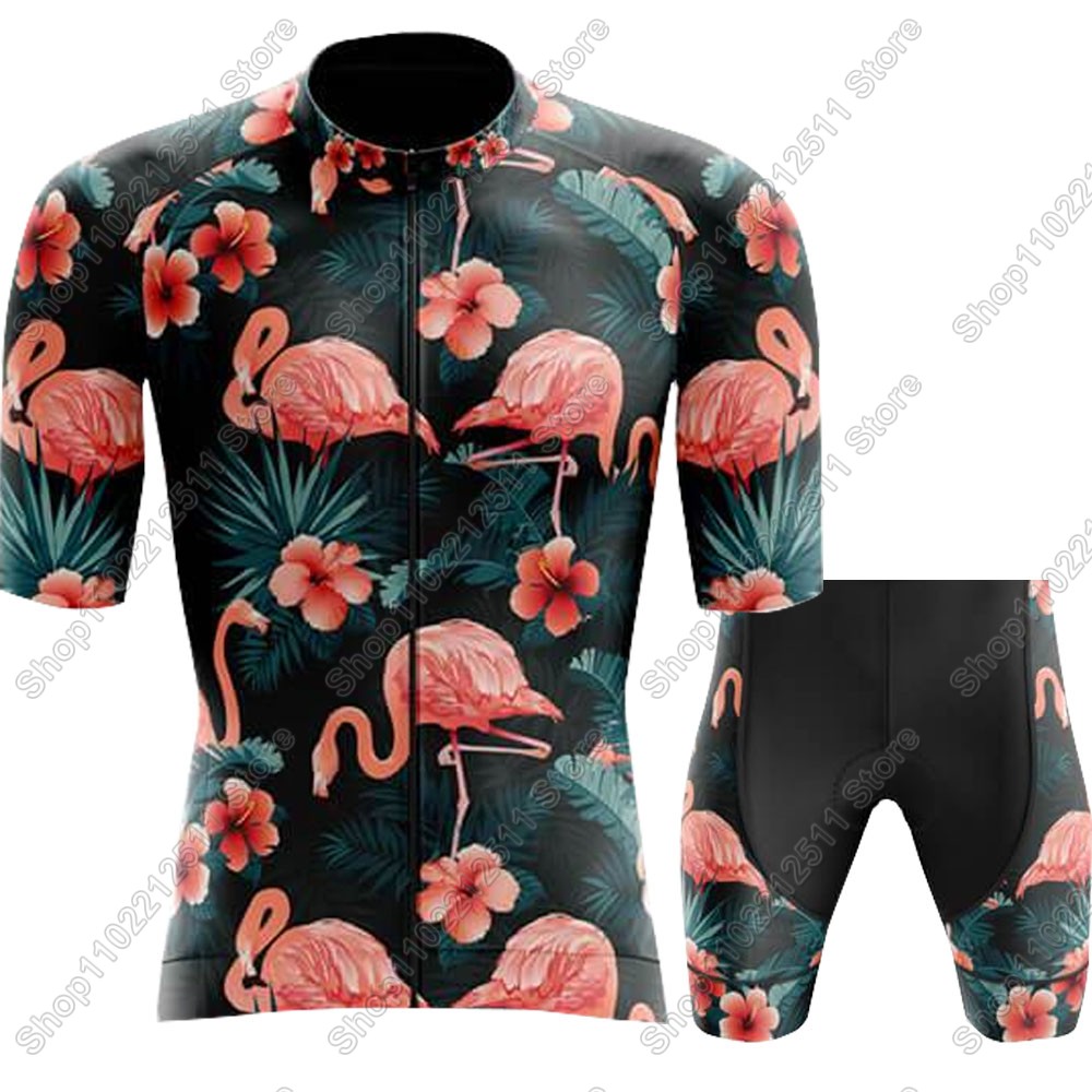 2025 フラミンゴサイクリングジャージセット自転車服男性夏 - Cycling Gear Brands のレビューと価格
