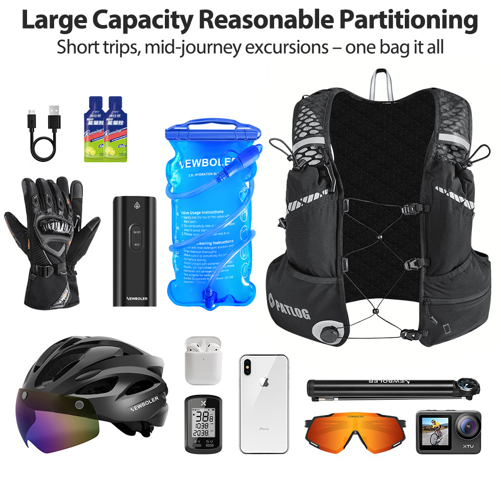8L通気性ハイドレーションベストパック トレイルランニング  - Cycling Gear Vest のレビューと価格